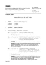 Journal of the 468th Plenary Meeting of the Forum for Security Co-operation (es)