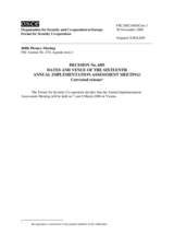 Forum for Security Co-operation Decision No. 6/05