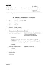 Journal of the 481st Plenary Meeting of the Permanent Council (it)