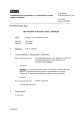 Journal of the 481st Plenary Meeting of the Permanent Council (es)