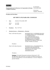 Journal of the 482nd Plenary Meeting of the Permanent Council (it)