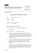 Journal of the 469th Plenary Meeting of the Forum for Security Co-operation (fr)