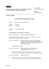 Journal of the 470th Plenary Meeting of the Forum for Security Co-operation (es)