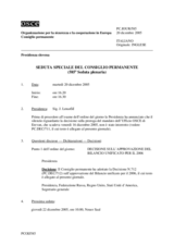 Journal of the 585th Special Plenary Meeting of the Permanent Council (it)