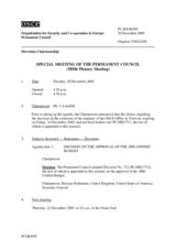 Journal of the 585th Special Plenary Meeting of the Permanent Council