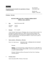 Journal of the 585th Special Plenary Meeting of the Permanent Council (fr)