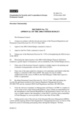 Permanent Council Decision No. 712