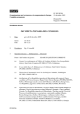 Journal of the 586th Plenary Meeting of the Permanent Council (it)