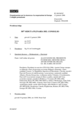 Journal of the 587th Plenary Meeting of the Permanent Council (it)