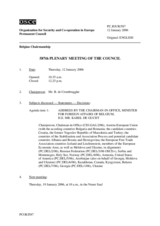 Journal of the 587th Plenary Meeting of the Permanent Council