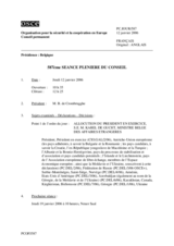 Journal of the 587th Plenary Meeting of the Permanent Council (fr)