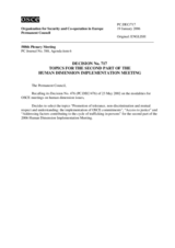 Permanent Council Decision No. 717