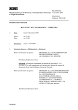 Journal of the 483rd Plenary Meeting of the Permanent Council (it)