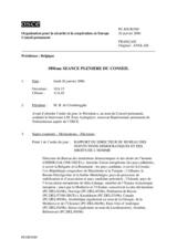 Journal of the 589th Plenary Meeting of the Permanent Council (fr)