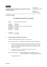 Journal of the 375th Plenary Meeting of the Permanent Council/Corrected reissue (es)