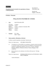 Journal of the 375th Plenary Meeting of the Permanent Council/Corrected reissue (fr)