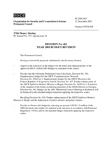 Permanent Council Decision No. 463