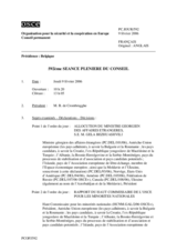 Journal of the 592nd Plenary Meeting of the Permanent Council (fr)