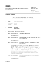 Journal of the 374th Plenary Meeting of the Permanent Council (fr)