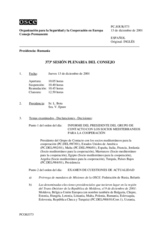 Journal of the 373rd Plenary Meeting of the Permanent Council (es)