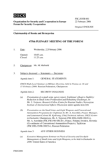 Journal of the 475th Plenary Meeting of the Forum for Security Co-operation