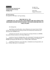 Permanent Council Decision No. 720 (de)