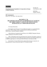 Permanent Council Decision No. 720 (es)