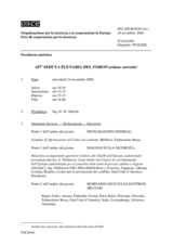 Journal of the 437th Plenary Meeting of the Forum for Security Co-operation (it)