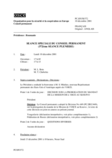 Journal of the 372nd Special Plenary Meeting of the Permanent Council (fr)