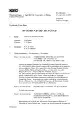 Journal of the 485th Plenary Meeting of the Permanent Council (es)