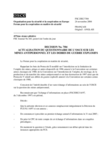Forum for Security Co-operation Decision No. 7/04 (fr)