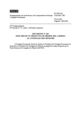 Permanent Council Decision No. 445 (it)