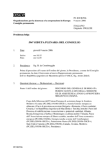 Journal of the 596th Plenary Meeting of the Permanent Council (it)