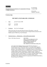 Journal of the 598th Plenary Meeting of the Permanent Council (it)