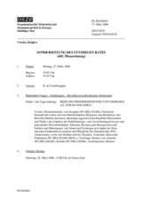 Journal of the 601st Special Plenary Meeting of the Permanent Council (de)