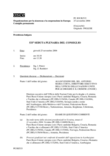 Journal of the 533rd Plenary Meeting of the Permanent Council (it)