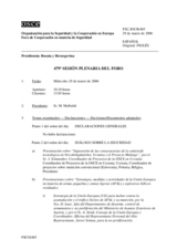 Journal of the 479th Plenary Meeting of the Forum for Security Co-operation (es)