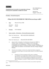 Journal of the 479th Plenary Meeting of the Forum for Security Co-operation (fr)