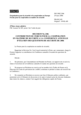 Forum for Security Co-operation Decision No. 2/06 (fr)