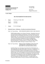 Journal of the 603rd Plenary Meeting of the Permanent Council (de)