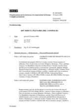 Journal of the 603rd Plenary Meeting of the Permanent Council (it)