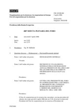 Journal of the 480th Plenary Meeting of the Forum for Security Co-operation (it)