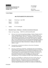 Journal of the 604th Plenary Meeting of the Permanent Council (de)