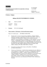 Journal of the 604th Plenary Meeting of the Permanent Council (fr)