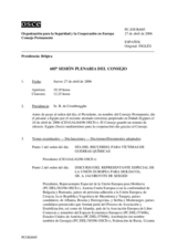 Journal of the 605th Plenary Meeting of the Permanent Council (es)