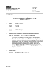 Journal of the 606th Special Plenary Meeting of the Permanent Council (de)