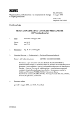 Journal of the 606th Special Plenary Meeting of the Permanent Council (it)