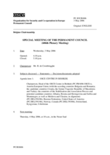 Journal of the 606th Special Plenary Meeting of the Permanent Council