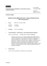 Journal of the 606th Special Plenary Meeting of the Permanent Council (es)