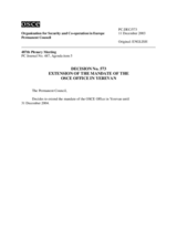 Permanent Council Decision No. 573